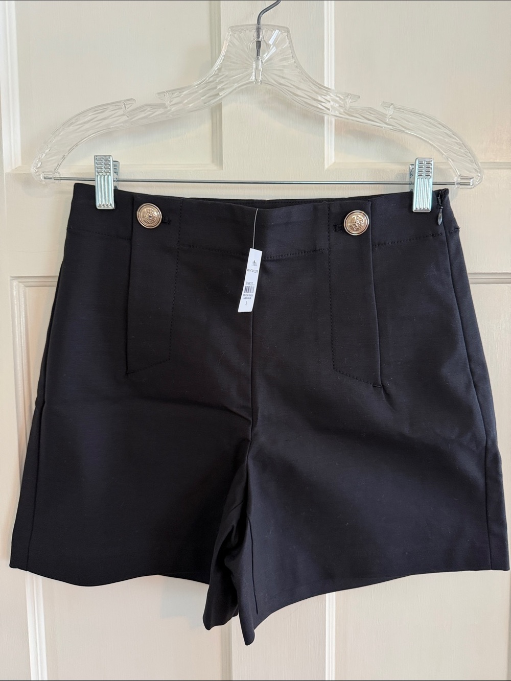 ☀️ Ann Taylor black sailor shorts. Size 2. NWT. - Picture 2 of 9